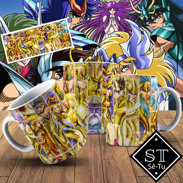 Caneca Cavaleiros do Zodiaco 2 GK